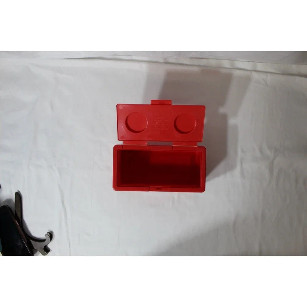 Vtg Chubs Baby Wipes Red Stackable Block Storage Container EMPTY 8”